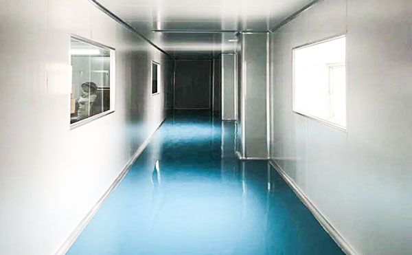 广州面膜生产厂家厂房走廊